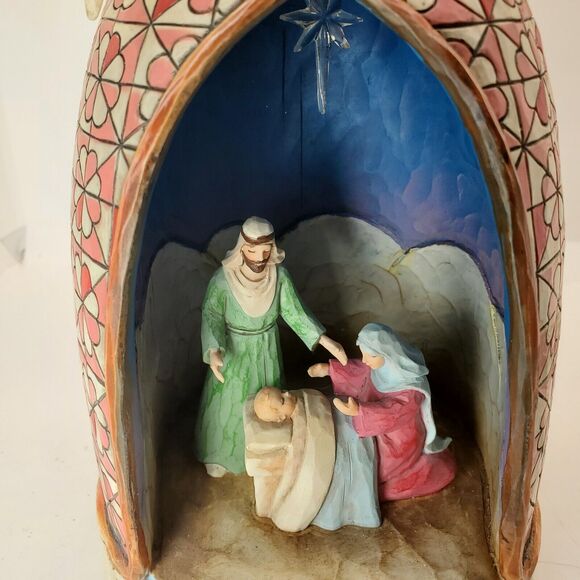 Jim Shore Glory to the Newborn King Angel Nativity Scene Diorama *no light - Picture 13 of 13
